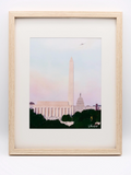 Lincoln, Washington, & Capitol Print (8x10")