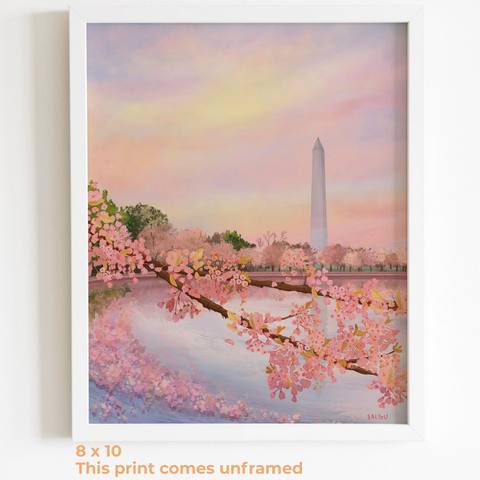 Washington Monument in Bloom (8x10")