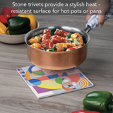 "Hoffman House Rug" Square Trivet (8")