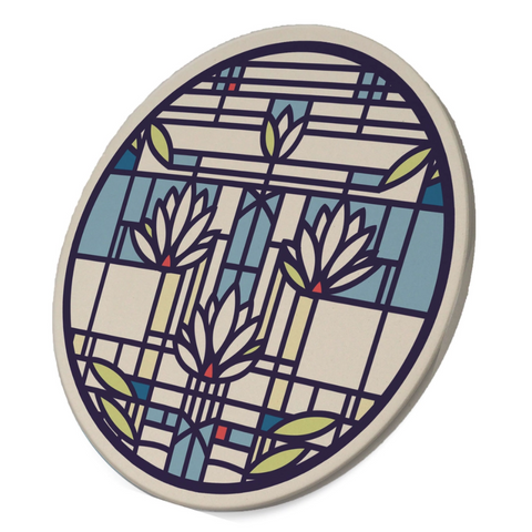 "Waterlilies" Round Trivet (8")
