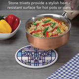 "Waterlilies" Round Trivet (8")