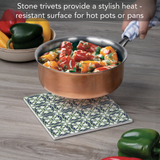 "Luxfer" Square Trivet (8")
