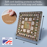 "Martin House Pier" Square Trivet (8")