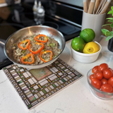 "Martin House Pier" Square Trivet (8")