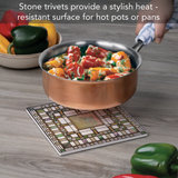 "Martin House Pier" Square Trivet (8")