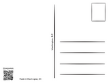 Washington DC Map Postcard