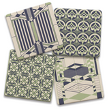 "Line Rhythms" Stone Coasters (Set of 4)