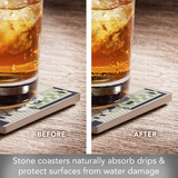"Line Rhythms" Stone Coasters (Set of 4)