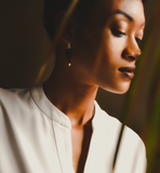 Minnow Dangle Earrings in Oyster