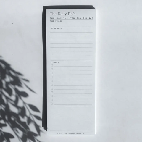 The "Daily-Do's" Notepad