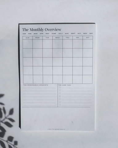 The "Monthly Sticky" Notepad