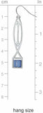 FLW Winslow Lightscreen Sapphire Earrings