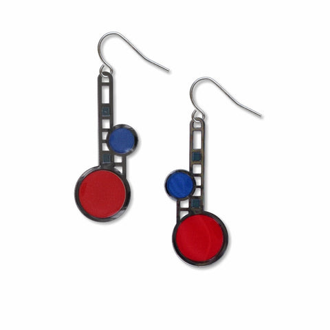 FLW Coonley House Window Earrings