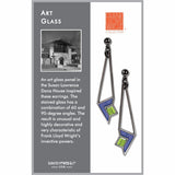 FLW Dana House Art Glass Earrings