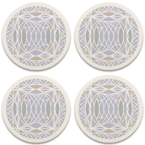 FLW Blossom Coasters, Set of 4