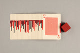 Eames "Starburst" Playing Cards in Red