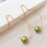 Selene Hoops in Spearmint