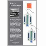 FLW Willits Cobalt Lightscreen Earrings