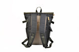 2-Tone Rolltop Backpack - Black Olive