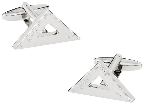 Engineering Triangle Ruler Cufflinks