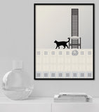 Architecture Cat: Hill House Chair 8x10 Print