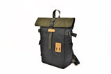 2-Tone Rolltop Backpack - Black Olive