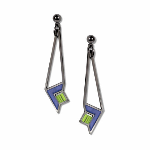 FLW Dana House Art Glass Earrings