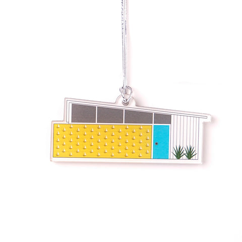 Acrylic Midcentury House Ornament - Wedge Roof