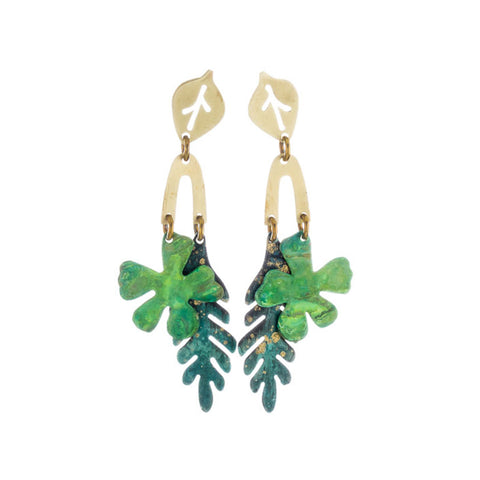 Petunia & Leave Earrings by Sibilia