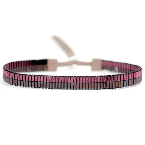 Burgundy Small Bracelet by Julie Rofman